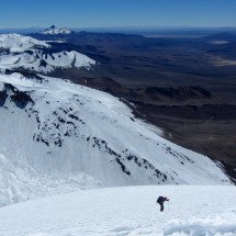 On the way to the summit of Volcan Parinacota
